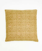 colorful throw pillow in beige made from vintage fabrics with hand-stitched embroidery in stripe print