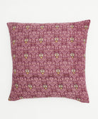 light purple throw pillow with damask pattern