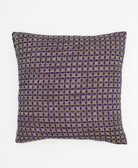 colorful throw pillow in eggplant purple & gray retro design