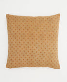 colorful throw pillow in beige & emerald green