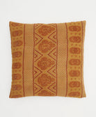 green & beige floral throw pillow