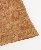 floral square pillow in light brown