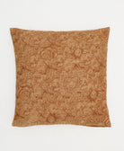 light brown floral throw pillow