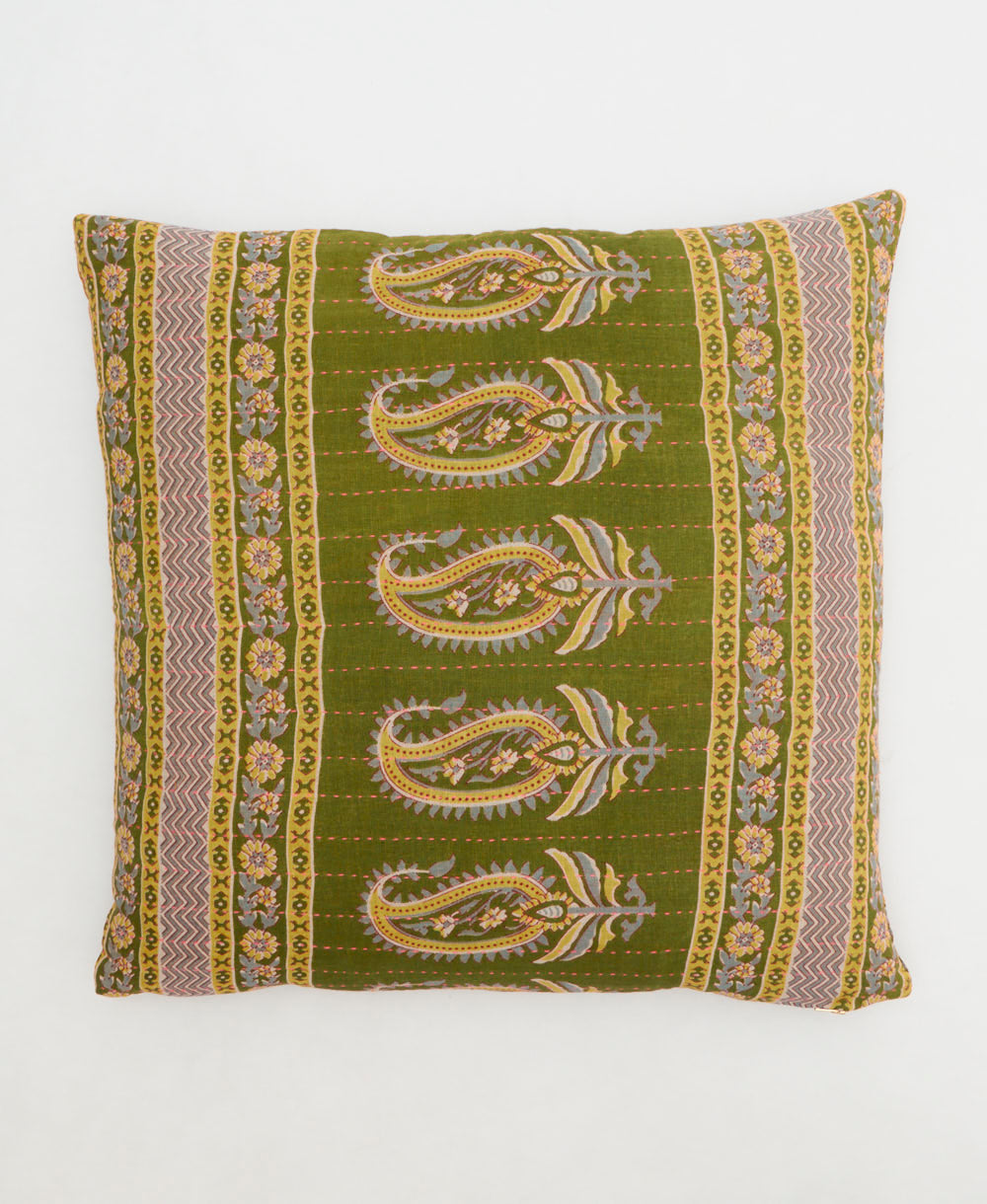 sustainable throw pillow