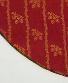 reversible tree skirt made with kantha stitching
