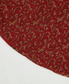 reversible tree skirt made with kantha stitching
