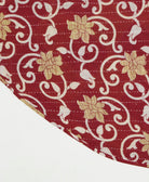 reversible tree skirt made with kantha stitching