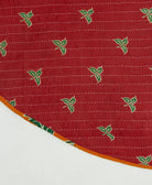 reversible tree skirt made with kantha stitching