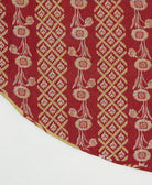 reversible tree skirt made with kantha stitching