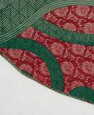 reversible tree skirt made with kantha stitching