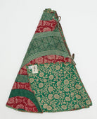 holiday tree skirt made from vintage cotton saris