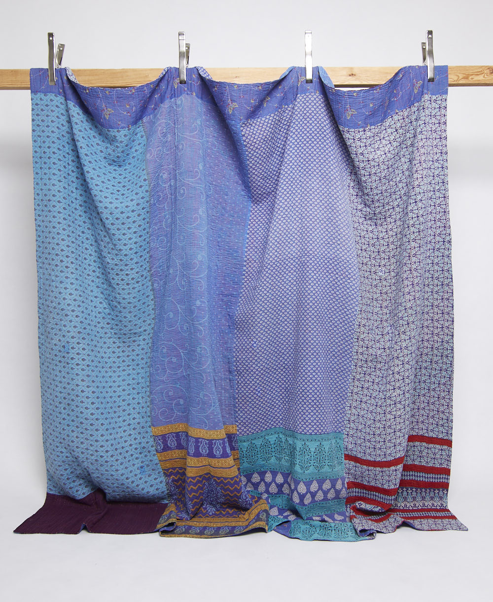 king kantha quilt handmade in India