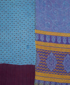 soft king kantha blanket made from upcycled vintage cotton saris