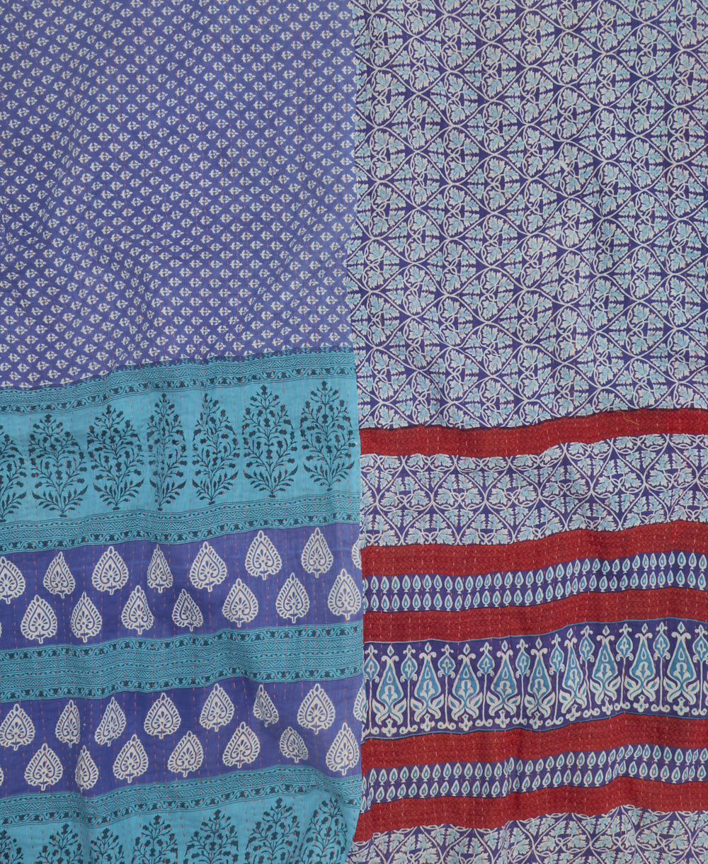 ethically made king kantha quilt