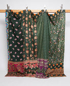 king kantha quilt handmade in India