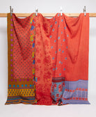king kantha quilt handmade in India