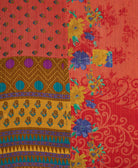 soft king kantha blanket made from upcycled vintage cotton saris