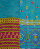 soft king kantha blanket made from upcycled vintage cotton saris