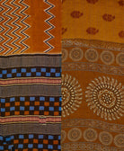 quilted king kantha quilt handmade in India from eco-friendly upcycled vintage cotton saris for a one-of-a-kind quilt