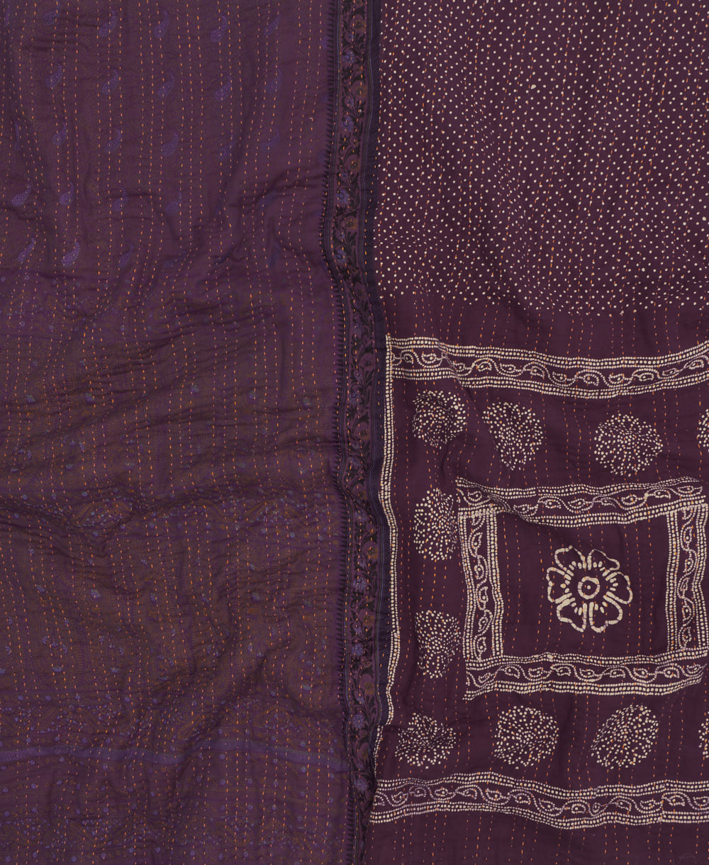 quilted throw in king size handmade in India by Anchal artisans