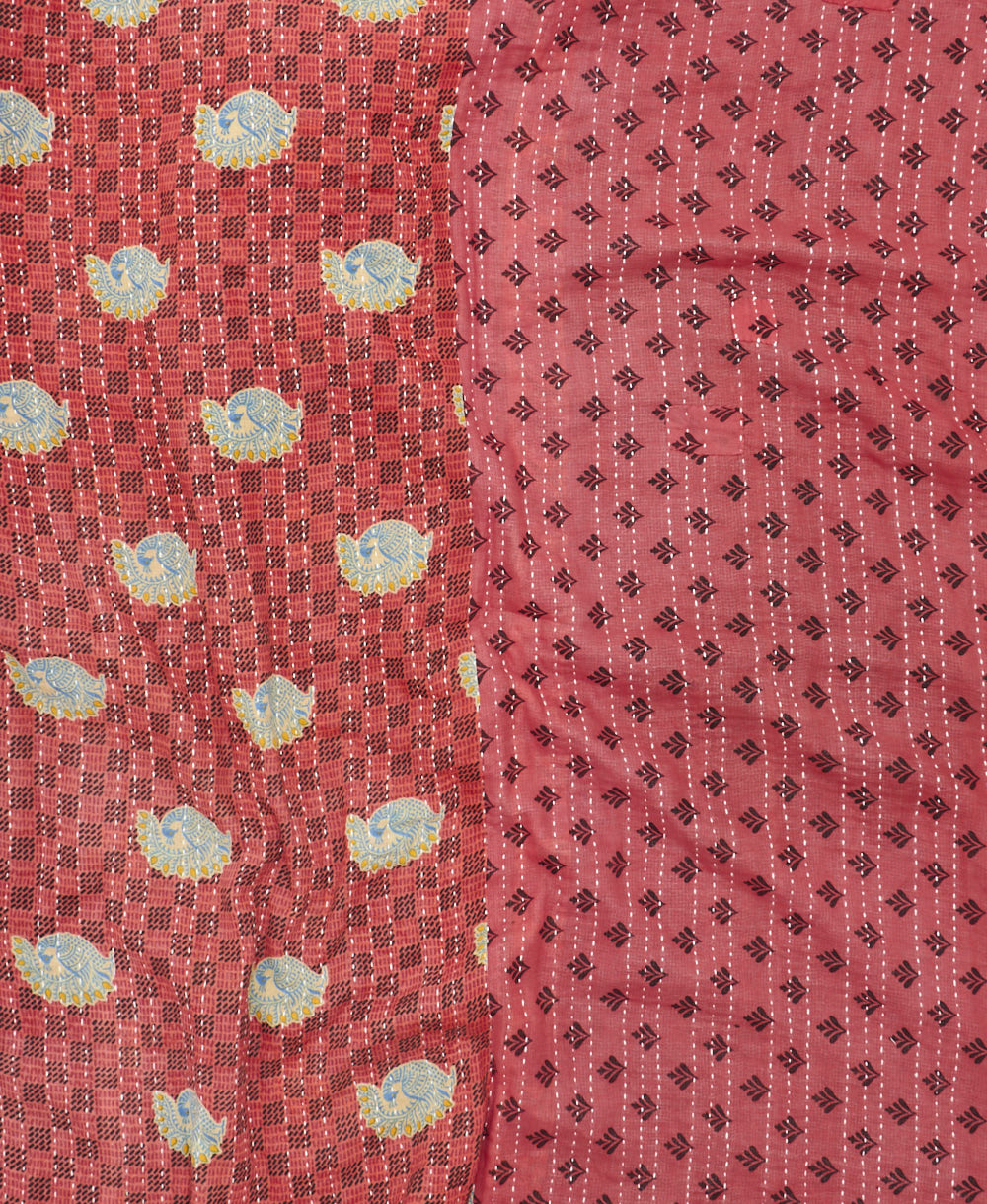 quilted throw in king size handmade in India by Anchal artisans