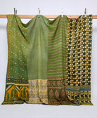 king kantha quilt handmade in India