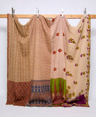 king kantha quilt handmade in India