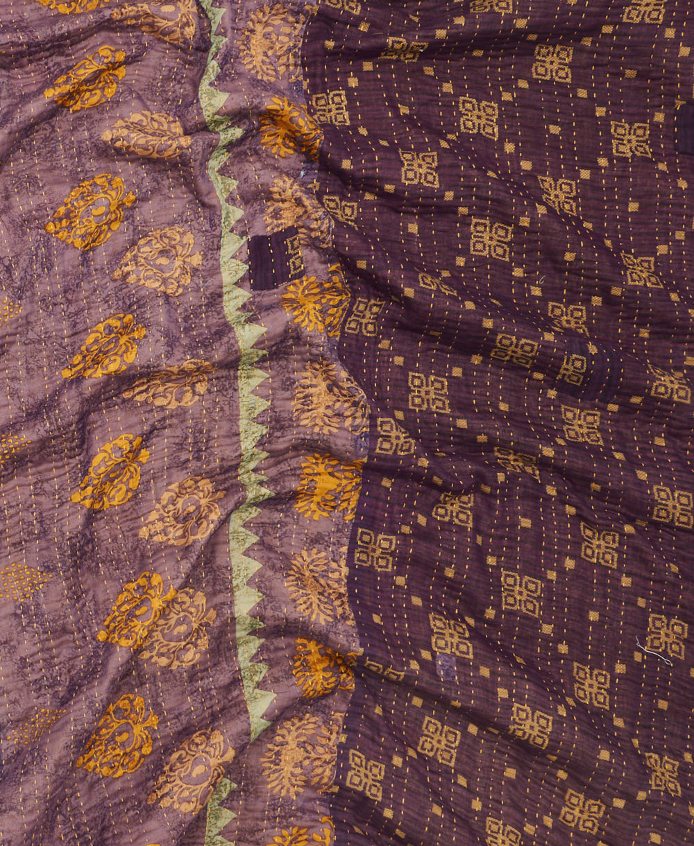 quilted throw in king size handmade in India by Anchal artisans