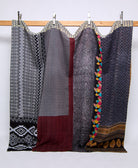 king kantha quilt handmade in India