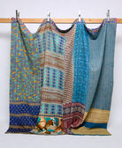 king kantha quilt handmade in India