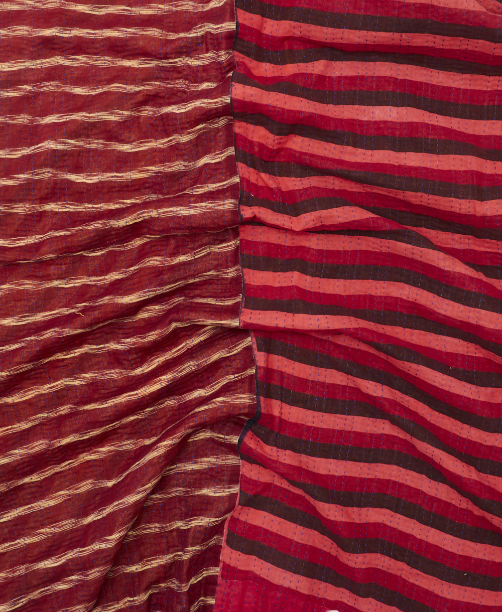 soft king kantha blanket made from upcycled vintage cotton saris