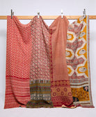king kantha quilt handmade in India