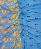 soft king kantha blanket made from upcycled vintage cotton saris