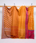 king kantha quilt handmade in India