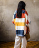 organic cotoon multi-check cocoon jacket by Anchal Project