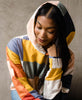 organic cotton checkered colorful quilted hoodie by Anchal Project