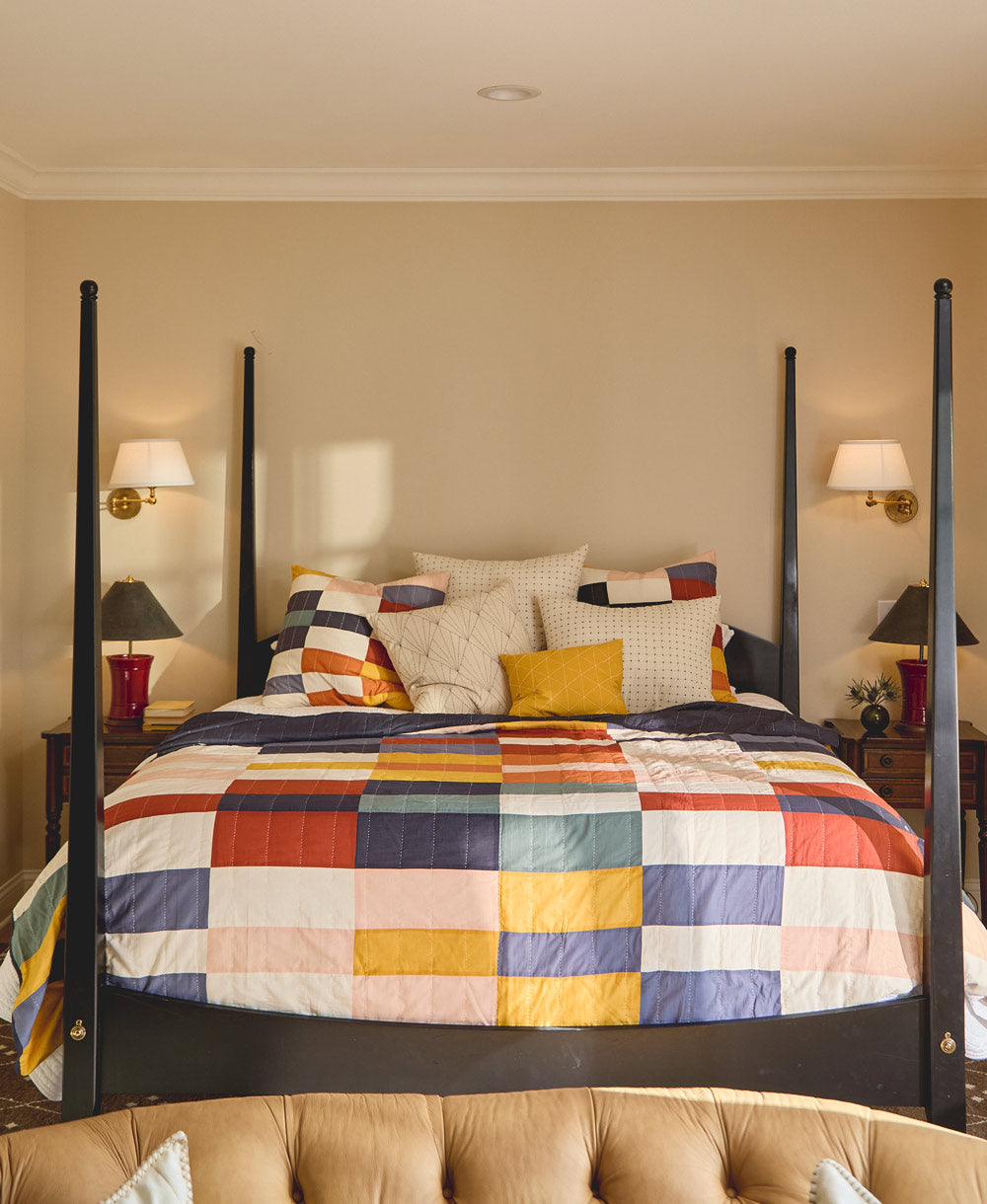 Multi-Check Patchwork Quilt - Thumbnail 3