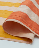 pink, orange and yellow lightweight modern kantha quilt