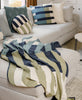 cool colored organic cotton blankets and pillows handstitched in India by Anchal artisans