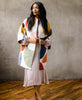 colorful modern patchwork cocoon jacket handmade in India by women artisans