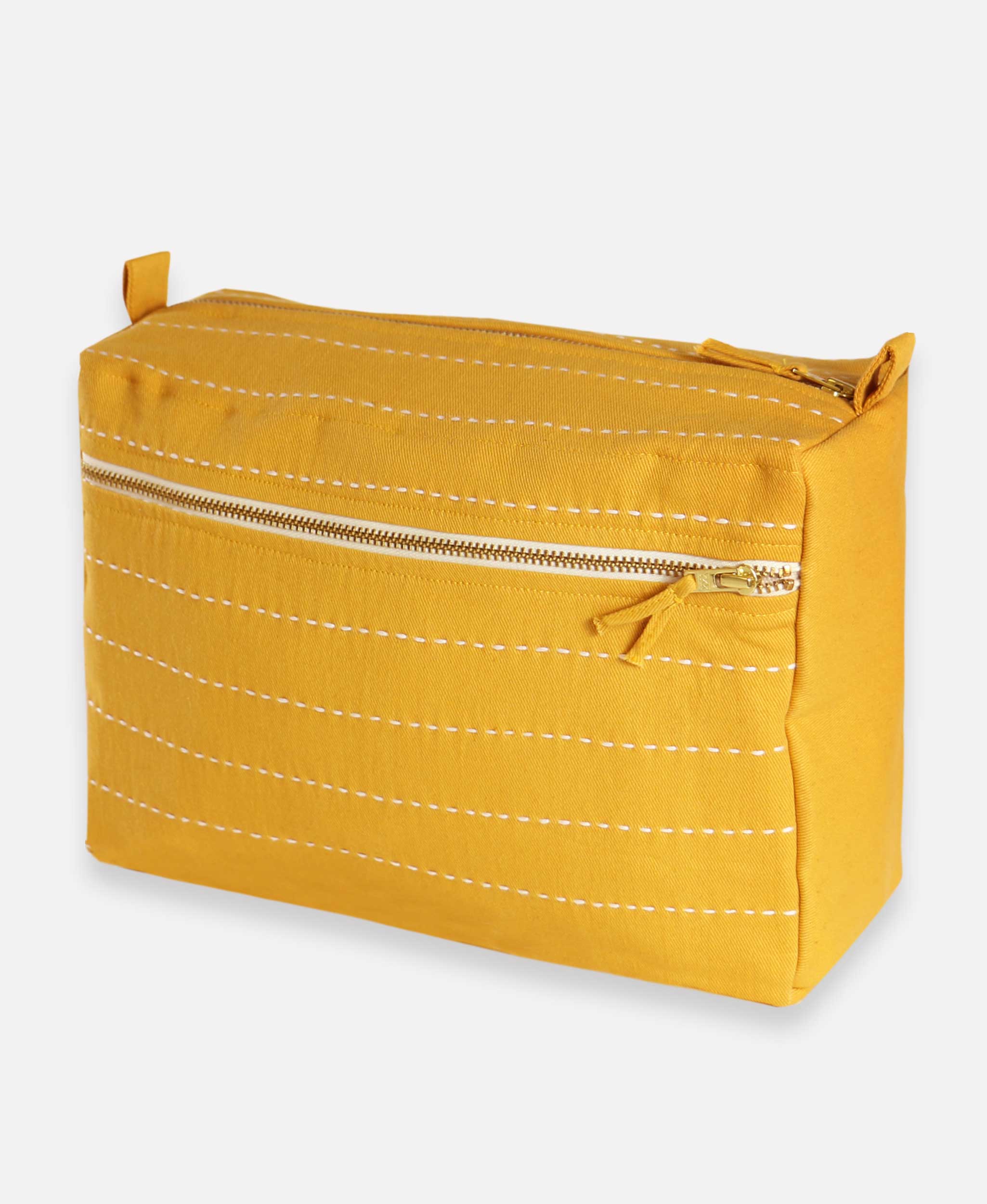Anchal Pin-Stitch Toiletry Bag - Thumbnail 3