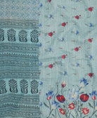 soft queen kantha blanket made from upcycled vintage cotton saris