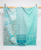 queen kantha quilt handmade in India