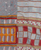 soft queen kantha blanket made from upcycled vintage cotton saris