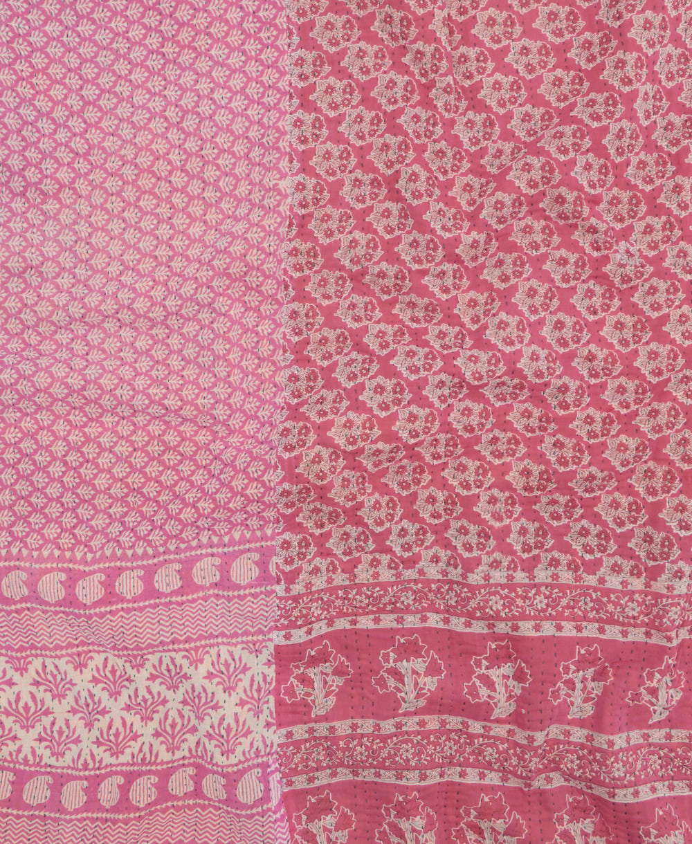 vintage kantha quilt bedding in one-of-a-kind vintage pattern