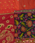 soft queen kantha blanket made from upcycled vintage cotton saris