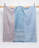 queen kantha quilt handmade in India