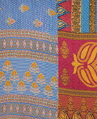 soft queen kantha blanket made from upcycled vintage cotton saris