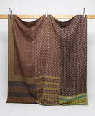 queen kantha quilt handmade in India