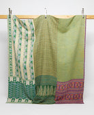 queen kantha quilt handmade in India